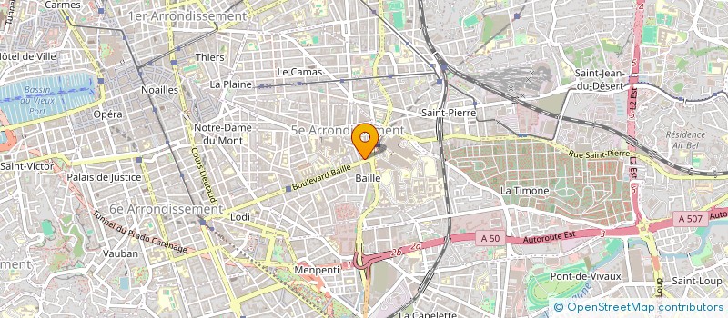 localisation de l'entreprise AXIAL INGENIERIE ET CONSEILS à MARSEILLE