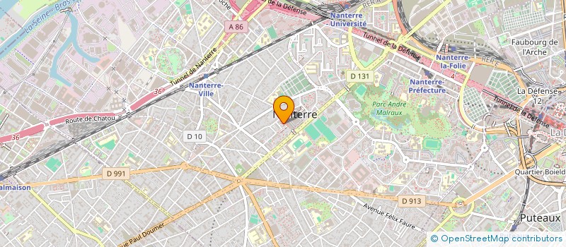localisation de l'entreprise AXIAL PC à NANTERRE