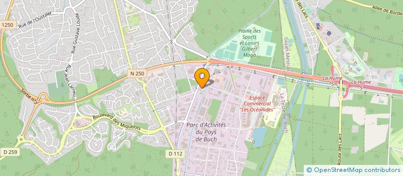 localisation de l'entreprise AXIAL PROMOTION SUD OUEST à LA TESTE-DE-BUCH