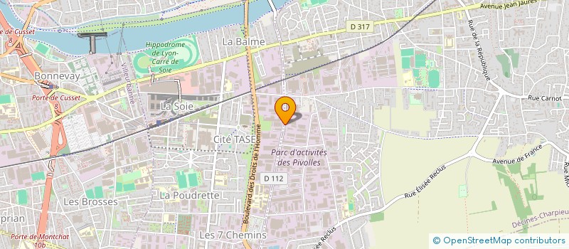 localisation de l'entreprise AXIAN à DECINES-CHARPIEU