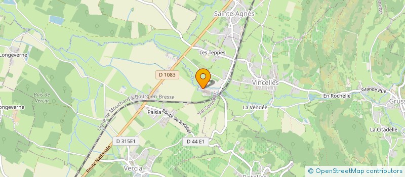 localisation de l'entreprise AXIANE VINCELLES à VAL-SONNETTE