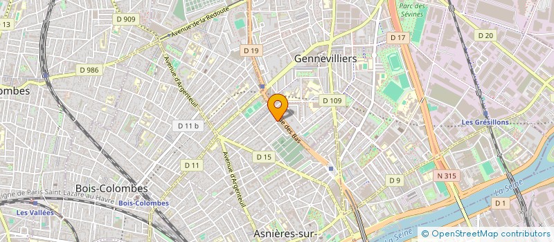 localisation de l'entreprise AXIANTIS à ASNIERES-SUR-SEINE