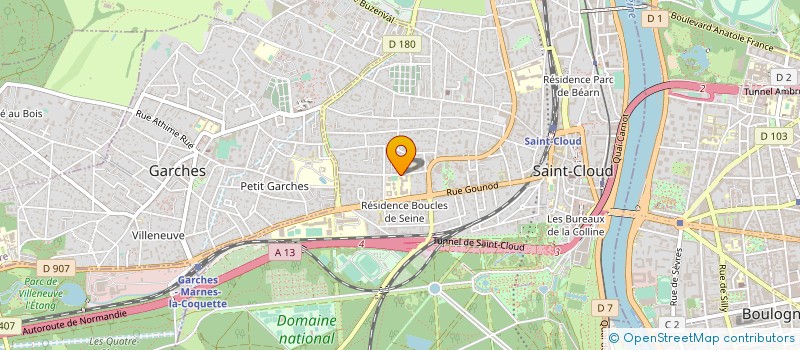 localisation de l'entreprise AXIBIO à SAINT-CLOUD