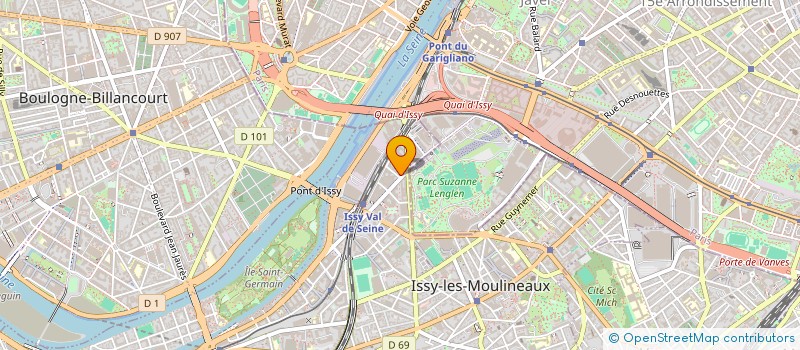 localisation de l'entreprise AXIDIUM à ISSY-LES-MOULINEAUX