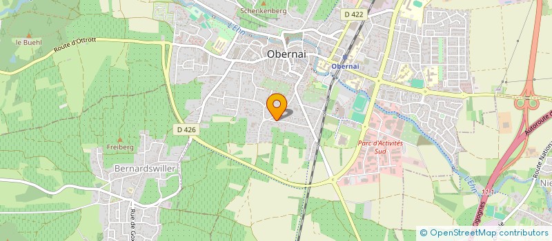 localisation de l'entreprise AXIESS FORMATION  OBERNAI