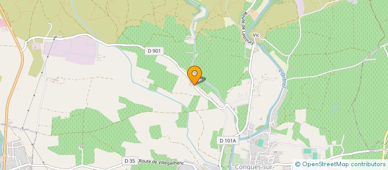 localisation de l'entreprise AXILE CONSULTANTS à CONQUES-SUR-ORBIEL