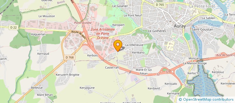 localisation de l'entreprise AXILONE PLASTIQUE à AURAY