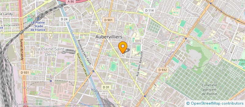 localisation de l'entreprise AXIM  AUBERVILLIERS