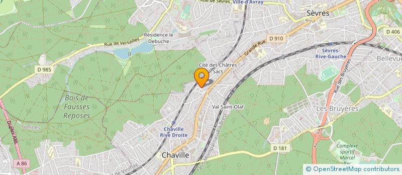localisation de l'entreprise AXIM FIVE  CHAVILLE