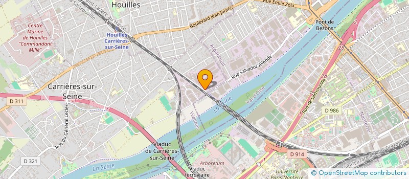 localisation de l'entreprise AXIMA à CARRIERES-SUR-SEINE