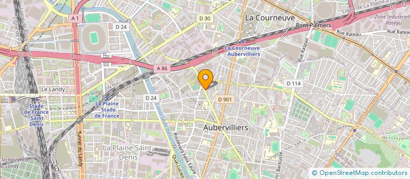 localisation de l'entreprise AXIMA ASCENSEURS à AUBERVILLIERS