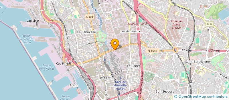 localisation de l'entreprise AXIMET à MARSEILLE
