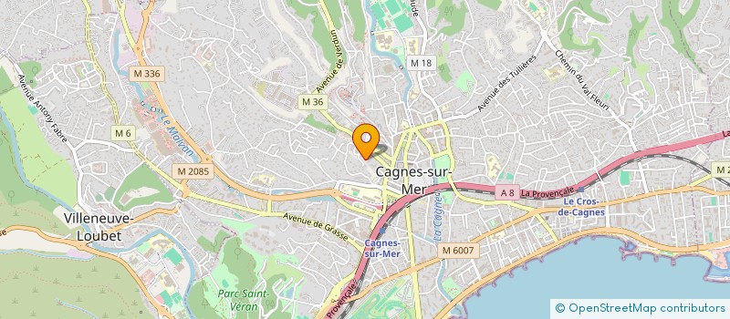 localisation de l'entreprise AXIMOM à CAGNES-SUR-MER