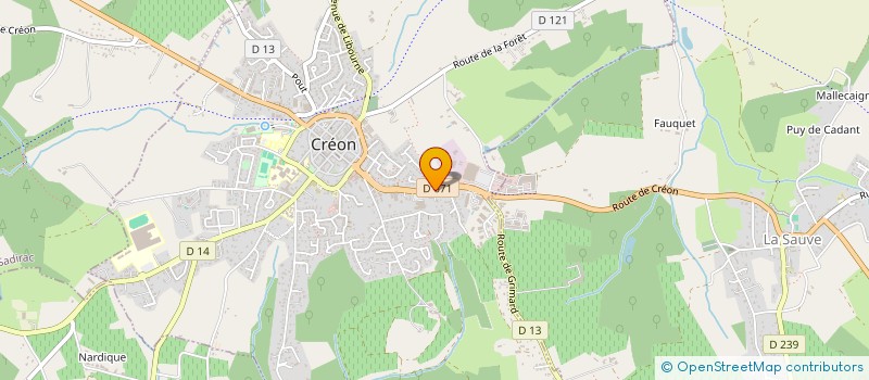 localisation de l'entreprise AXINA  CREON