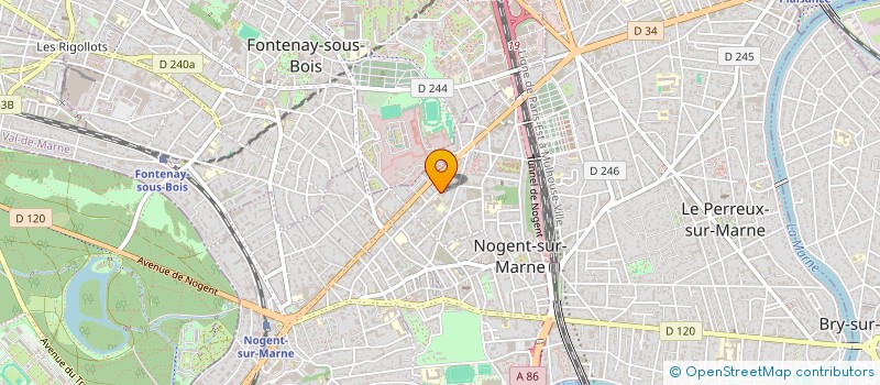 localisation de l'entreprise AXIO  NOGENT-SUR-MARNE