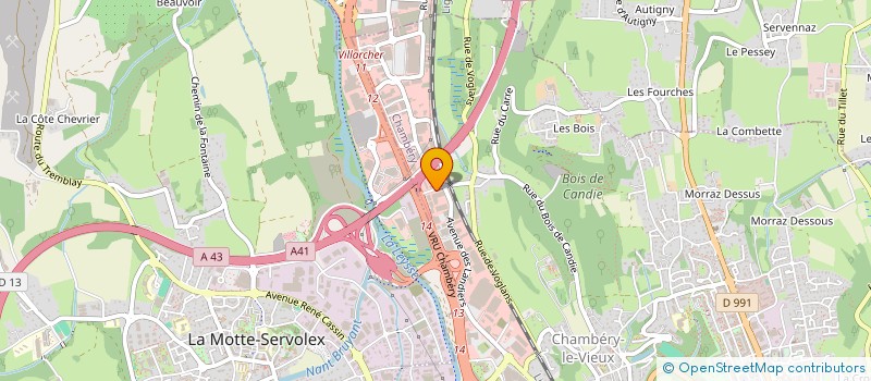 localisation de l'entreprise AXIO MENUISERIES à CHAMBERY