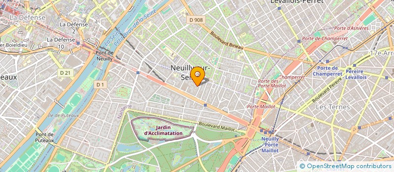 localisation de l'entreprise AXIO6 à NEUILLY-SUR-SEINE