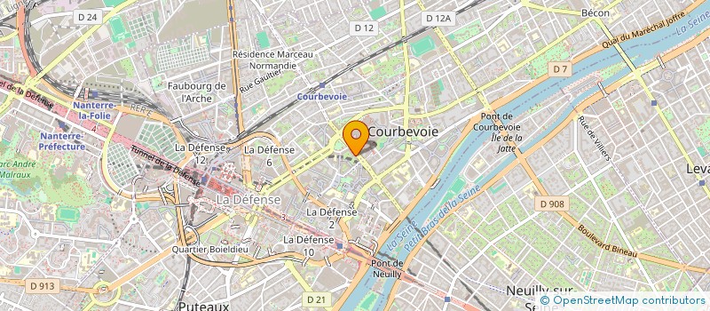 localisation de l'entreprise AXIOMA PARTENAIRE à COURBEVOIE