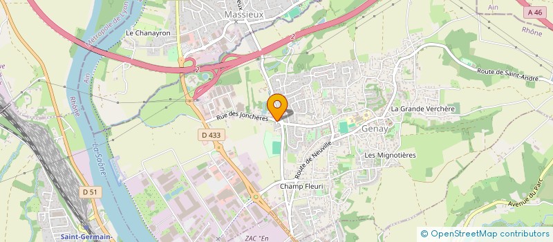 localisation de l'entreprise AXIOME à GENAY