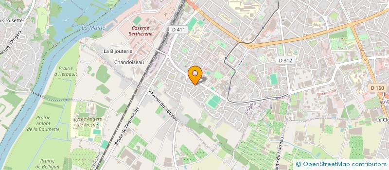 localisation de l'entreprise AXIOME CONCEPT  ANGERS