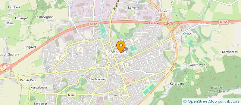 localisation de l'entreprise AXION  LANDIVISIAU