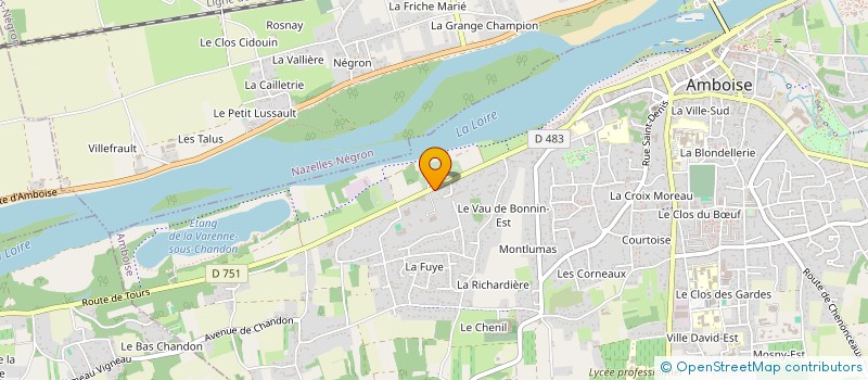 localisation de l'entreprise AXIONCOM  AMBOISE