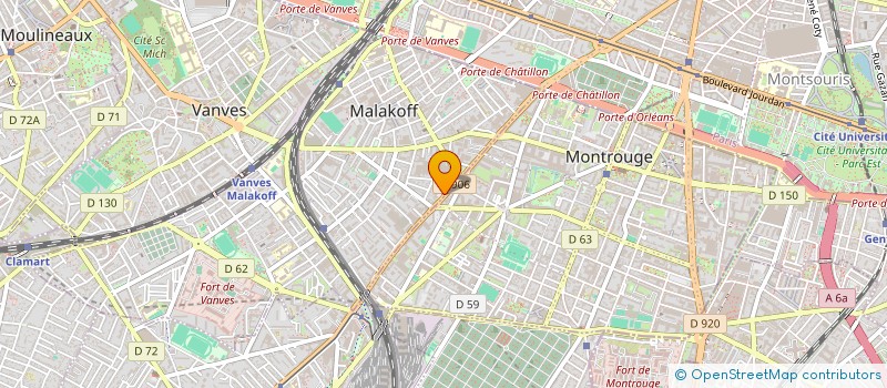 localisation de l'entreprise AXIONE à MALAKOFF