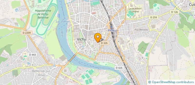 localisation de l'entreprise AXIOR à VICHY