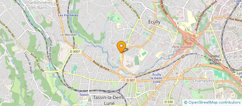 localisation de l'entreprise AXIORME VERTICAL  ECULLY