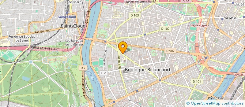 localisation de l'entreprise AXIS à BOULOGNE-BILLANCOURT