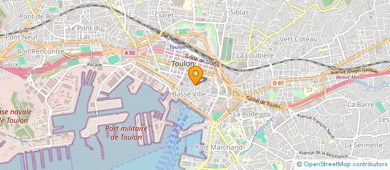 localisation de l'entreprise AXIS  TOULON