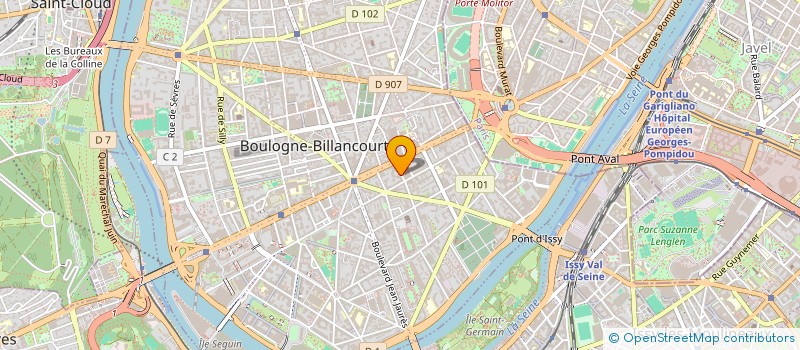 localisation de l'entreprise AXIS à BOULOGNE BILLANCOURT