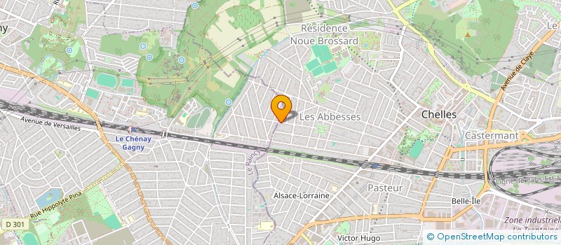 localisation de l'entreprise AXIS  CHELLES