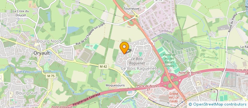 localisation de l'entreprise AXIS à ORVAULT