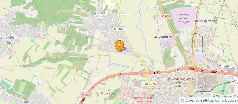 localisation de l'entreprise AXIS  AHUY