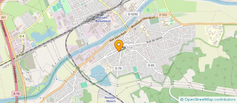 localisation de l'entreprise AXIS  BEAUMONT-SUR-OISE