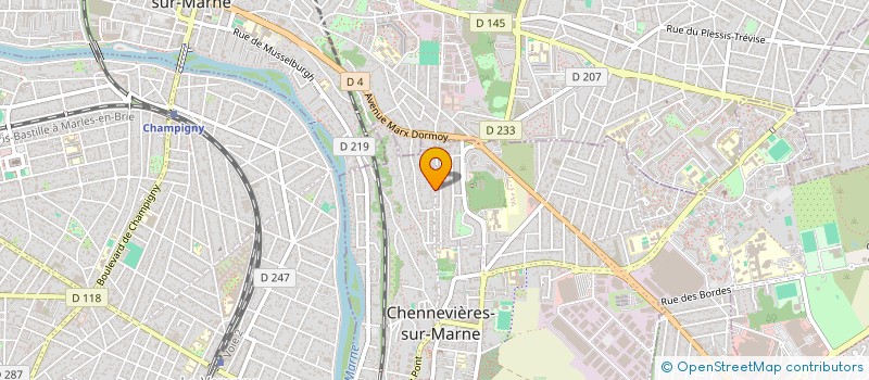 localisation de l'entreprise AXIS CONSULTING à CHENNEVIERES-SUR-MARNE