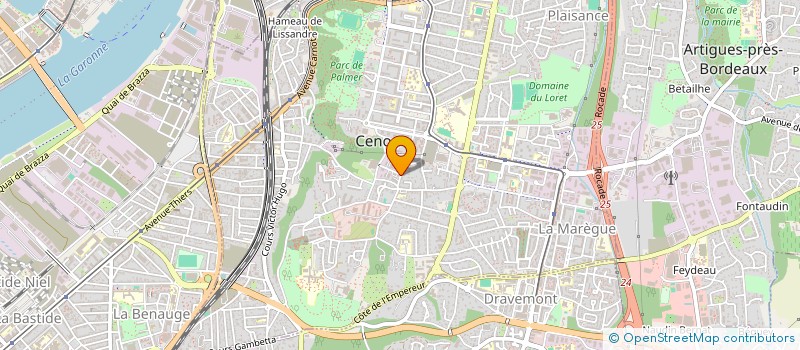 localisation de l'entreprise AXIS ENTREPRISES à CENON