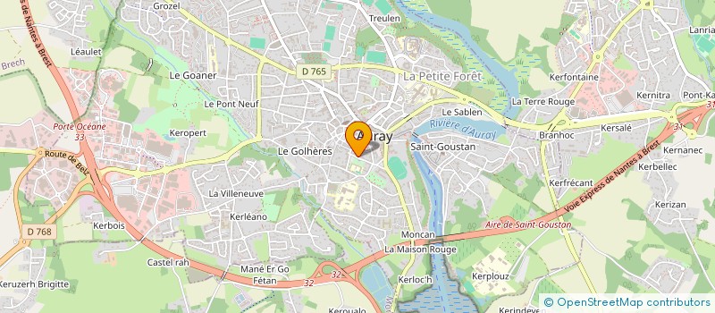 localisation de l'entreprise AXIS ENVIRONNEMENT à AURAY