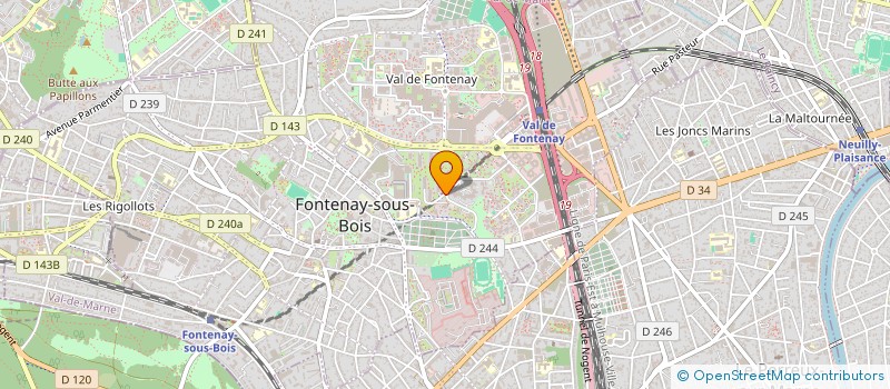 localisation de l'entreprise AXIS INFORMATIQUE à FONTENAY-SOUS-BOIS