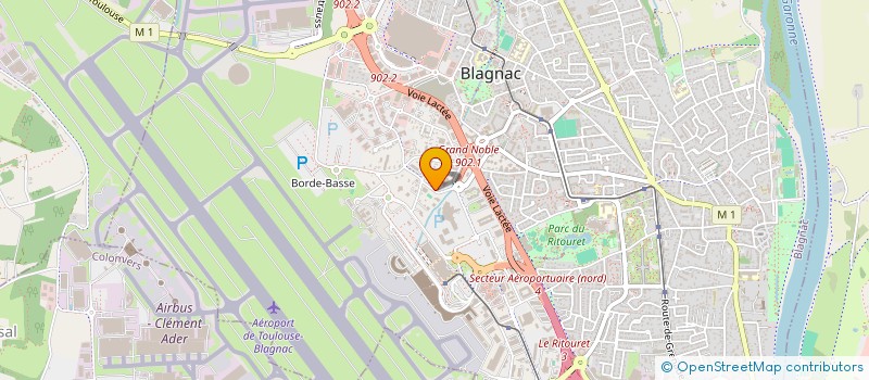 localisation de l'entreprise AXIS MIDI PYRENEEES à BLAGNAC