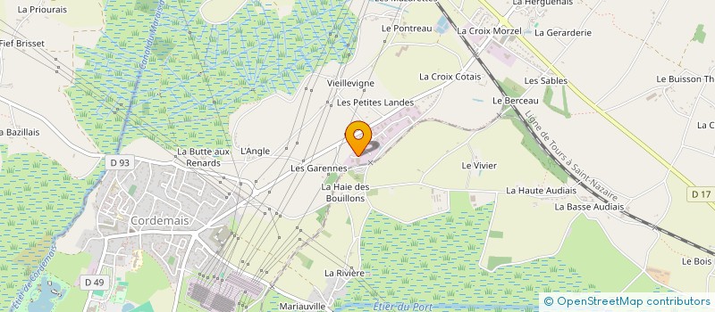 localisation de l'entreprise AXIS OUEST  CORDEMAIS