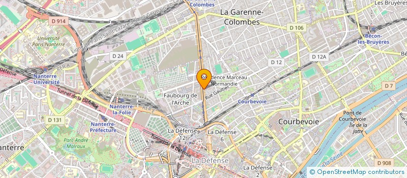 localisation de l'entreprise AXIS SANTE à COURBEVOIE