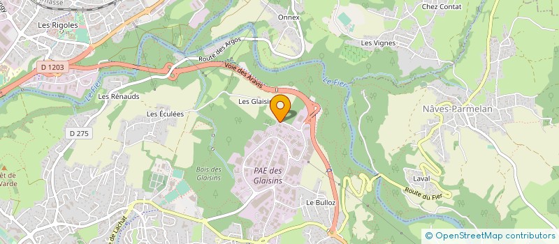 localisation de l'entreprise AXITE DEVELOPPEMENT à ANNECY