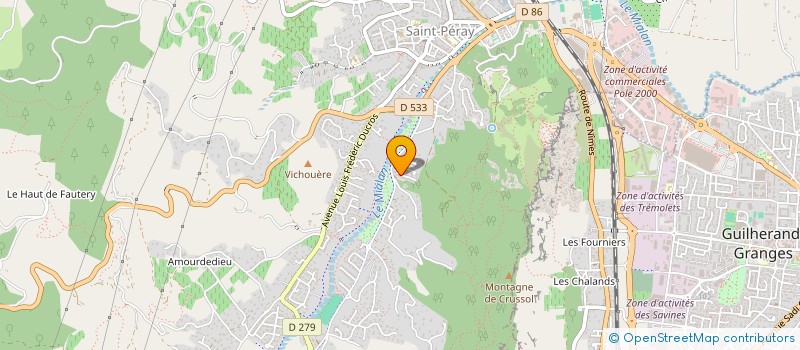 localisation de l'entreprise AXIUM INGENIERIE à SAINT-PERAY