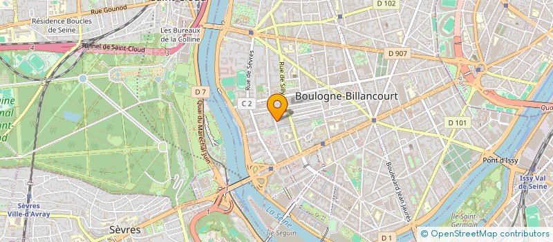 localisation de l'entreprise AXIV IT GROUP à BOULOGNE-BILLANCOURT