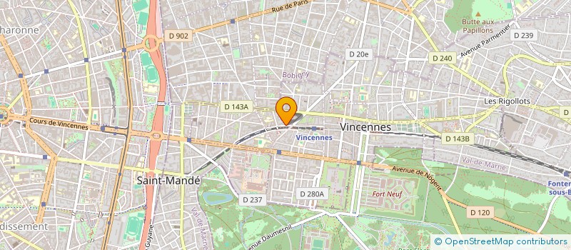 localisation de l'entreprise AXL ART à VINCENNES