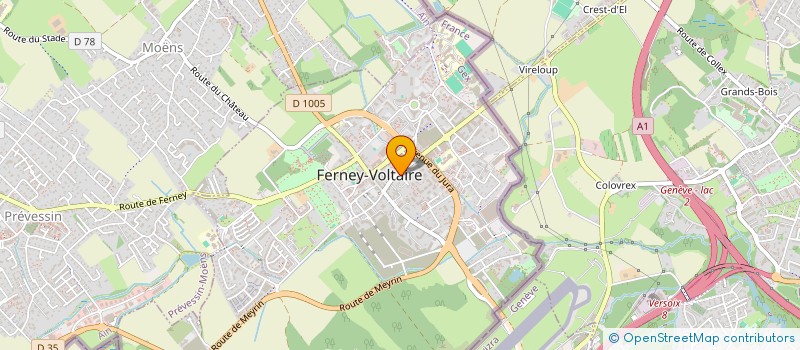 localisation de l'entreprise AXL TECHNOLOGIES à FERNEY-VOLTAIRE