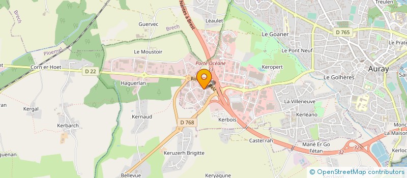 localisation de l'entreprise AXO  AURAY