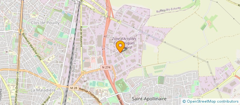 localisation de l'entreprise AXO AGENCEMENT à DIJON